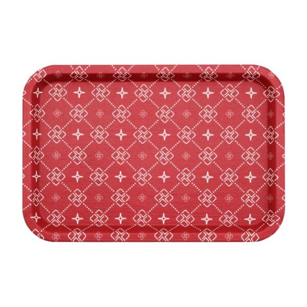 Royalford 31X21 CM Rectangular Leather Tray- RF11268| Elegant and Sleek Design with Durable and Long-Lasting Construction| Ideal for Serving Drink and as a Dcor Piece| Multi-Color