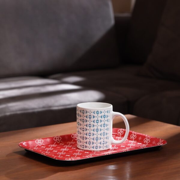 Royalford 31X21 CM Rectangular Leather Tray- RF11268| Elegant and Sleek Design with Durable and Long-Lasting Construction| Ideal for Serving Drink and as a Dcor Piece| Multi-Color - Image 4