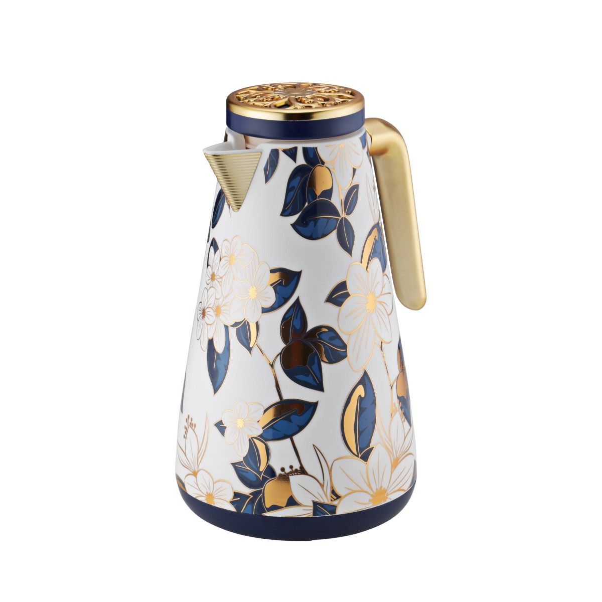 Royalford Flora Luxe 1.0 Litre Vacuum Flask - Floral Designer Insulated Thermal Jug with Pink Glass Inner Pot, Keeps Drinks Hot for 20 Hours and Cold for 24 Hours, BPA-Free & Leak-Resistant - Image 4