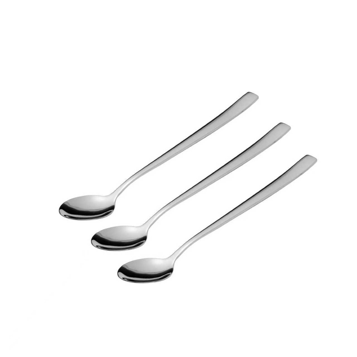 Royalford Ice Cream Spoon- RF13240/ 3 Pcs Set, Smooth and Sturdy Stainless Steel Spoons, Long Handle/ 20.5 cm, Perfect for Desserts, Puddings, Sweet Treats, etc./ Lightweight, Dishwasher Safe, Stain and Mark Resistant, Highly Durable, For Kitchen Use