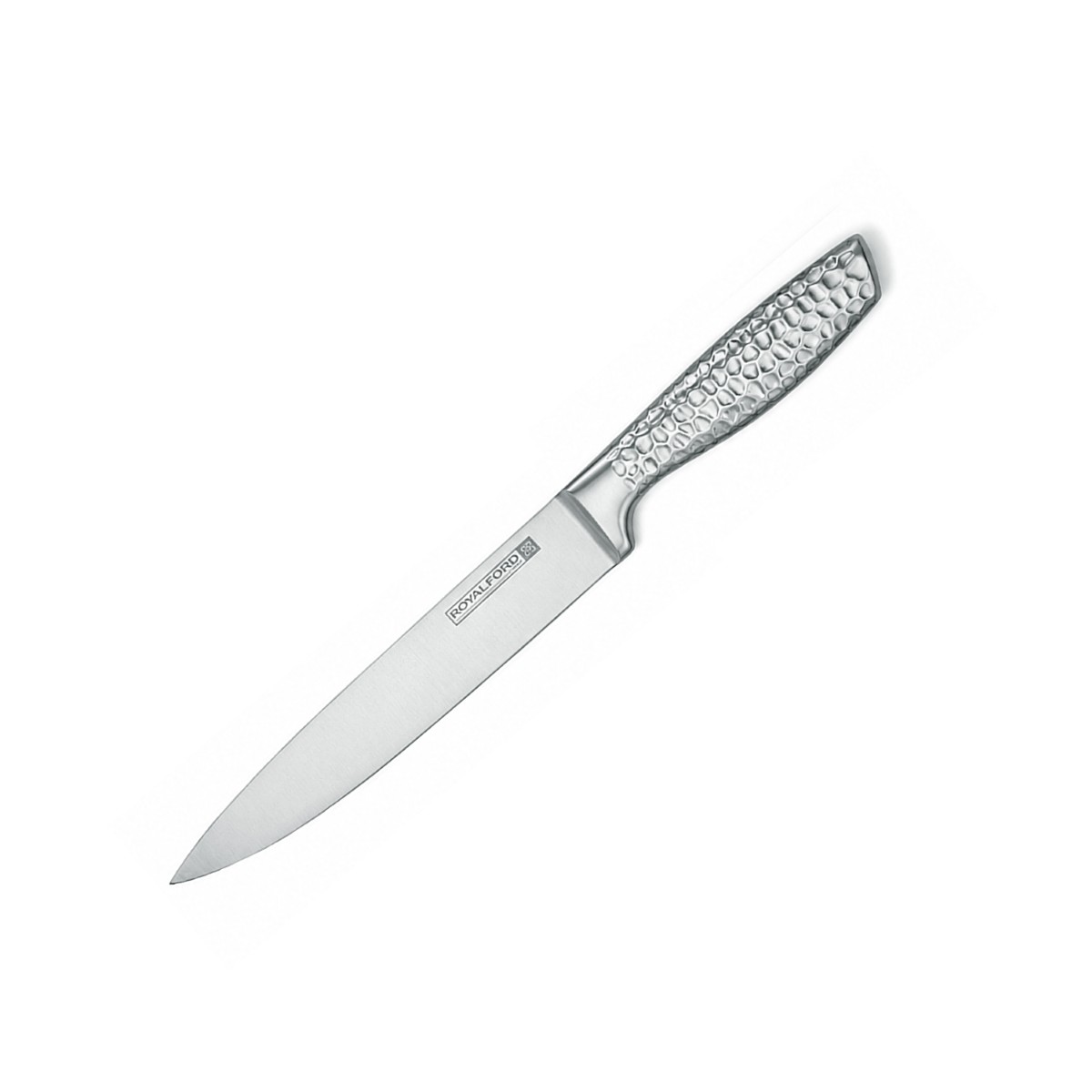 Royalford RF13326 8" Carving Knife- with High Grade Stainless Steel 4Cr13 Blades and 100% Food-Grade/ Dishwasher Safe, Marks and Stain Resistant, Suitable for Dining Table, Home and Restaurant/ Perfect for Chopping, Dicing, Mincing, Etc