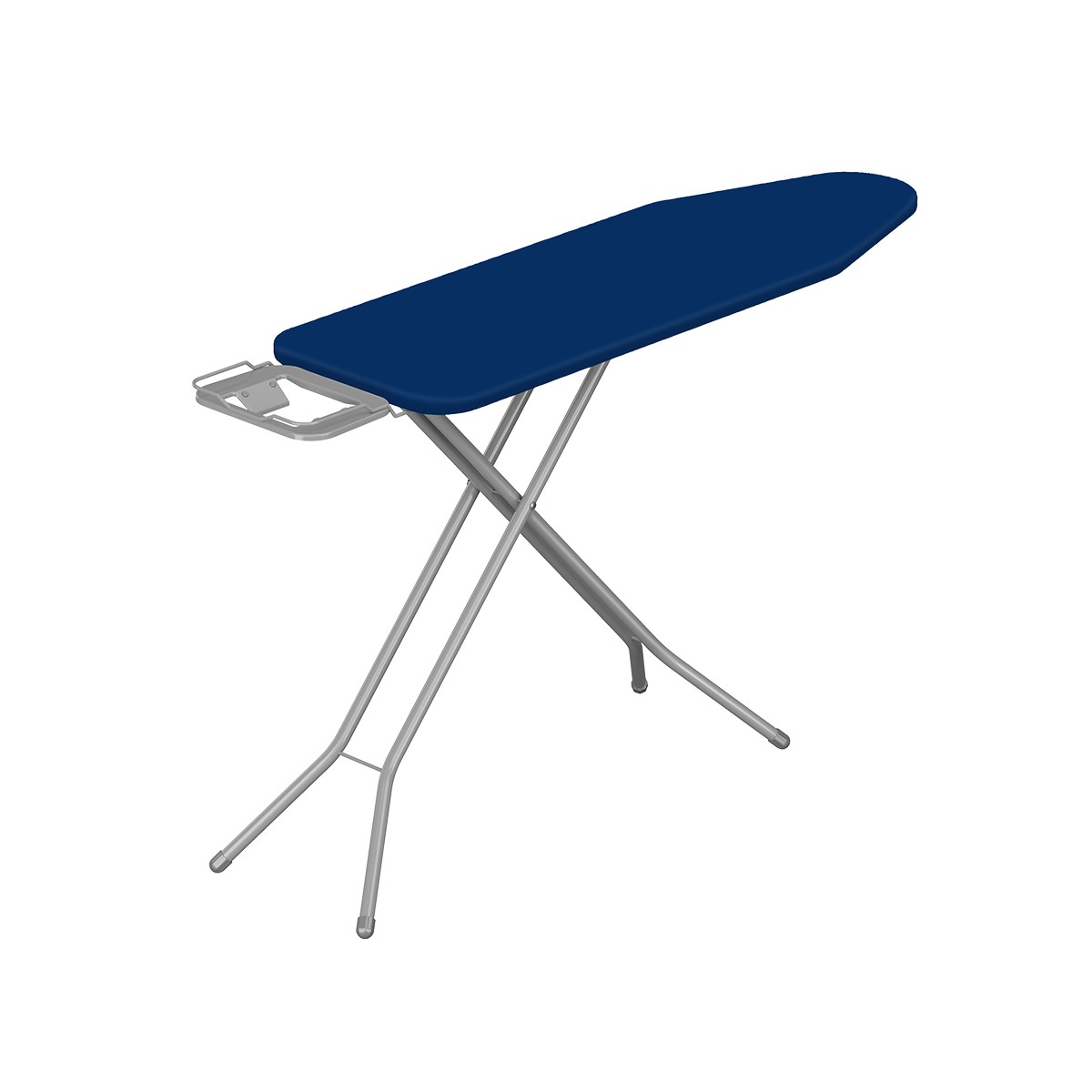 Royalford Mesh Top Ironing Board- RF13339/ 144x38 cm, Safety Lock Mechanism, Adjustable Height up to 91 cm/ 100% Cotton Cover with 10 mm Thick Foam Padding/Powder-Coated Metal Legs with Non-Slip Feet/ Heavy-Duty Folding Design/ Blue